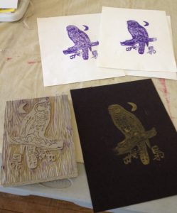 Homeschool Art Lessons - High School Art Curriculum - Linoleum Blocks - Drawing on History