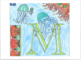 Art Nouvear - Letter Design - Drawing on History - Homeschool Art Curriculum