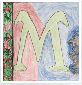 Art Nouveau Letter Design - Drawing on History - Homeschool Art Curriculum